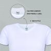 Buyless Fashion Big Boys Tagless V-Neck Soft Cotton Undershirts Short Sleeves T-Shirt (3 Pack) - TW24-BT-17-18 White view 3