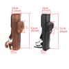SHARROW Traditional Arrow Quiver Shoulder Back Quiver Bow Leather Arrow Holder Bag with Large Pouch Handmade Adjustable Straps (Black) view 2