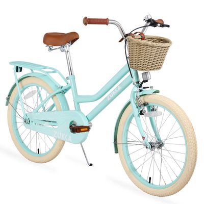 20" Inch Girls Bike Kids Bike Girl Bicycle 20 Bikes 20 Bike for Girls Ages 7 8 9 10 Years Old,MTB Single Speed Bicycle,Enclosed Chainguard Kids' Bicycles for Boys Girls,Steel FrameGreen