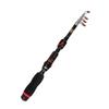 GANAZONO Telescopic Fishing Rod Portable Folding Pole Lightweight Fishing Accessory for Freshwater Ergonomic Grip for Comfort Black view 1