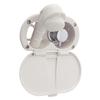Ambassador Marine Aidack- Transom Shower (Hot/Cold Mixer), Warm White Cup & Lid, Small Warm White Sprayer, 10' White Rubber Hose, Chrome Aidack Handle - 136-1707-WH-W view 1