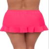 Aqua Green Women's High Waist Slimming Ruffle Skirted Swim Bottom, Rose Quartz, Small view 2