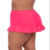 Aqua Green Women's High Waist Slimming Ruffle Skirted Swim Bottom, Rose Quartz, Small view 3