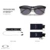 Oakley Frogskins Hybrid OO9289 928907 55MM Matte Black/Prizm Grey Round Sunglasses for Men for Women+ Bundle Accessory Leash Kit, Microfiber Pouch view 2