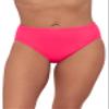 Aqua Green Women's Mid Rise Compression Swim Brief with Tummy Control, Rose Quartz, 1X view 1