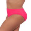 Aqua Green Women's Mid Rise Compression Swim Brief with Tummy Control, Rose Quartz, 1X view 3