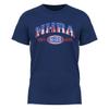 NHRA American Flag Navy Men T-Shirts - Premium 100% Polyester Crew Neck T-Shirts - Moisture Wicking Active Athletic Tech Performance T-Shirt view 1