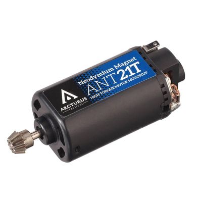 ARCTURUS TACTICAL High Torque 25K / 28K Neodymium Airsoft AEG Motor 21T / 19T w/MIM Steel Pinion Gear - O Type/Short (25K / 21T)