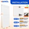 VANCL Basketball Wall Mats Gym Wall Padding 2" Thick Foam Wall Pads with High Density Anti-Impact Wall Pad, Waterproof Durable Basketball Protector for Player Safety Wall Mats(10 Pack) view 2