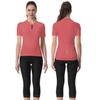 Wulibike Cycling Jersey Women Half Zipper Short Sleeve Breathable Road Biking Bike Shirts for Zip Pocket Cycle Tops Upf50+ view 2