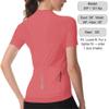 Wulibike Cycling Jersey Women Half Zipper Short Sleeve Breathable Road Biking Bike Shirts for Zip Pocket Cycle Tops Upf50+ view 3
