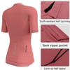 Wulibike Cycling Jersey Women Half Zipper Short Sleeve Breathable Road Biking Bike Shirts for Zip Pocket Cycle Tops Upf50+ view 4
