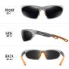 BIRCEN Polarized Sunglasses for Men UV - Protection Classic Shades for Driving Sports Fishing with Al-Mg Metal Frame view 2