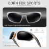 BIRCEN Polarized Sunglasses for Men UV - Protection Classic Shades for Driving Sports Fishing with Al-Mg Metal Frame view 3