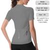 Wulibike Cycling Jersey Women Half Zipper Short Sleeve Breathable Road Biking Bike Shirts for Zip Pocket Cycle Tops Upf50+ view 3