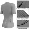 Wulibike Cycling Jersey Women Half Zipper Short Sleeve Breathable Road Biking Bike Shirts for Zip Pocket Cycle Tops Upf50+ view 4