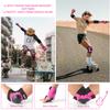 Tanden Skateboard Protective Gear Youth Knee and Elbow Pads Set, Wrist Guards for Roller Skating and Skateboarding - Pink view 4