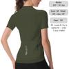 Wulibike Cycling Jersey Women Half Zipper Short Sleeve Breathable Road Biking Bike Shirts for Zip Pocket Cycle Tops Upf50+ view 3