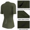 Wulibike Cycling Jersey Women Half Zipper Short Sleeve Breathable Road Biking Bike Shirts for Zip Pocket Cycle Tops Upf50+ view 4