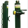 Courtmaster Green Round Tennis Post w External Wind (2 7/8 Inch OD) Bundled w Round Galvanized Ground Sleeves view 2