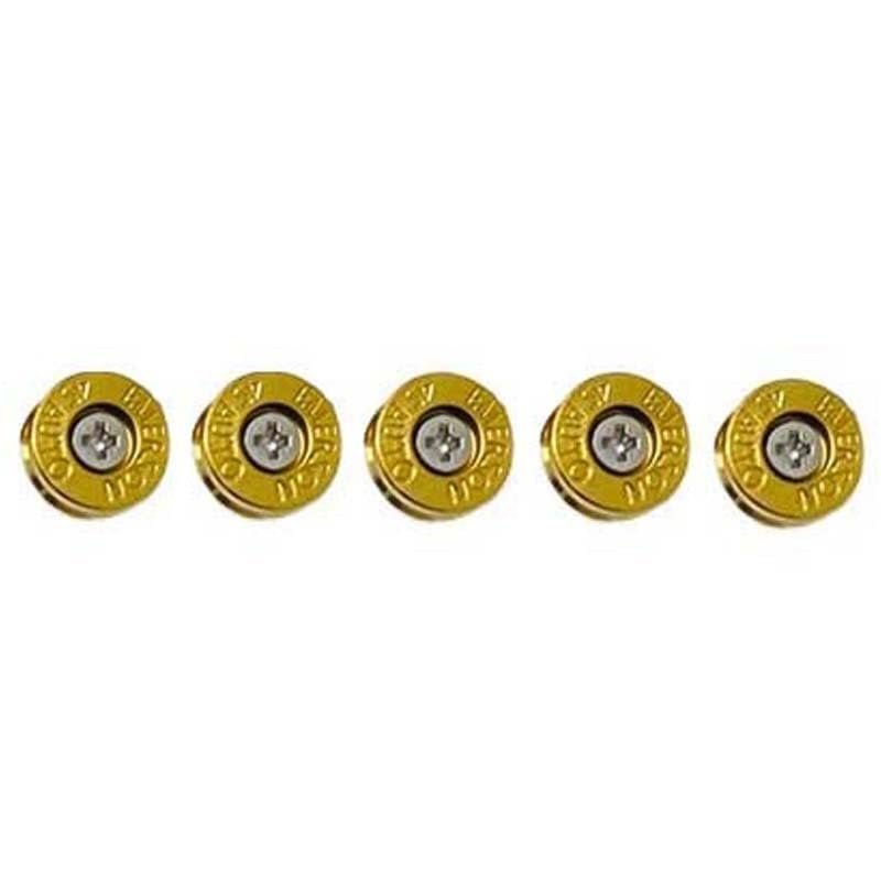 5 Sets Pack Thumb Stud Fits for Emerson CQC7 and Commander, Brass Push Nail with Steel Screw with UN 2-56 Thread