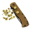 5 Sets Pack Thumb Stud Fits for Emerson CQC7 and Commander, Brass Push Nail with Steel Screw with UN 2-56 Thread view 3