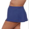 Aqua Green Women's Full Coverage Skirted Swim Bottom with Side Slit, Cerulean, Medium view 3