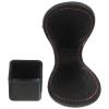Kisangel Leather Pool Cue Chalk Holder Magnetic Billiard Chalk Case with Belt Clip for Snooker Cue Storage 2.32X1.77X1.53In view 2