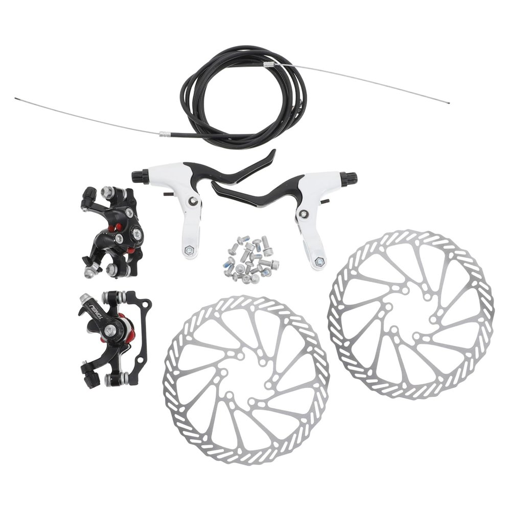 BESPORTBLE Bike Disc Brake Kit Mountain Bike Disc Brakes Mechanical Disk Brake Bike Disc Brake Accessories Multi-spoke Support Angle Enhanced Braking Performance
