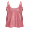 2024 Girls Fashion Sequin Tank Tops Sparkle Shimmer Cami Vintage Disco Spaghetti Strap Sequin Camisole Bling Shirts Summer Pink view 4