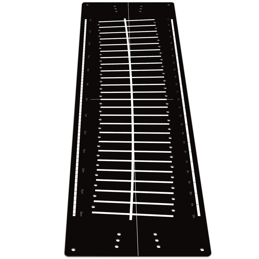 Silipull Golf Putting Mats Practice Indoor 30 x 8.27 Inch Golf Putting Practice Training Aid Alignment Track Green Mat Exercise Putter Training Supplies(Black)