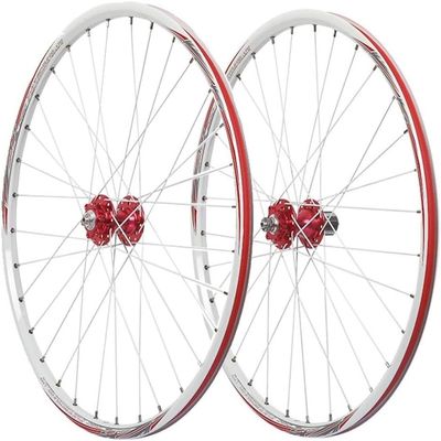 Bicycle Wheels with 26 Inches Front, 2 Rear, and 4 Peilin Aluminum Alloy Rims, Disc Brake Hubs, and Quick Release (Color : White)