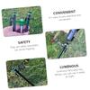BESPORTBLE 200 Pcs Ground Nail Circle Tent Stake Nail Fluorescent Ring Pool Nail Fluorescent Rings for Tent Stakes Canopy Camp Fluorescent Rings Tent Peg Up Beach Tent Green Plastic view 3
