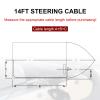 CARMOCAR Boat Steering Rotary System Boat Kit with 14 Feet Cable,13.5 Inch steering wheel,3/4" Tapered Shaft for Waterborne Vehicles view 2