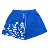 DIOTSR Mens Graphic Print Shorts Cool Mesh Basketball Shorts Casual Flat Front Shorts Summer Drawstring (Blue, X-Large) view 1