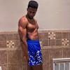 DIOTSR Mens Graphic Print Shorts Cool Mesh Basketball Shorts Casual Flat Front Shorts Summer Drawstring (Blue, X-Large) view 2