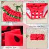 HINTINA 12 Month Baby Girls One Piece Swimsuits Infant Watermelon Bathing Suit Off Shoulder Swimwear Swimming Beach Wear with Headband 12-18 Months view 4