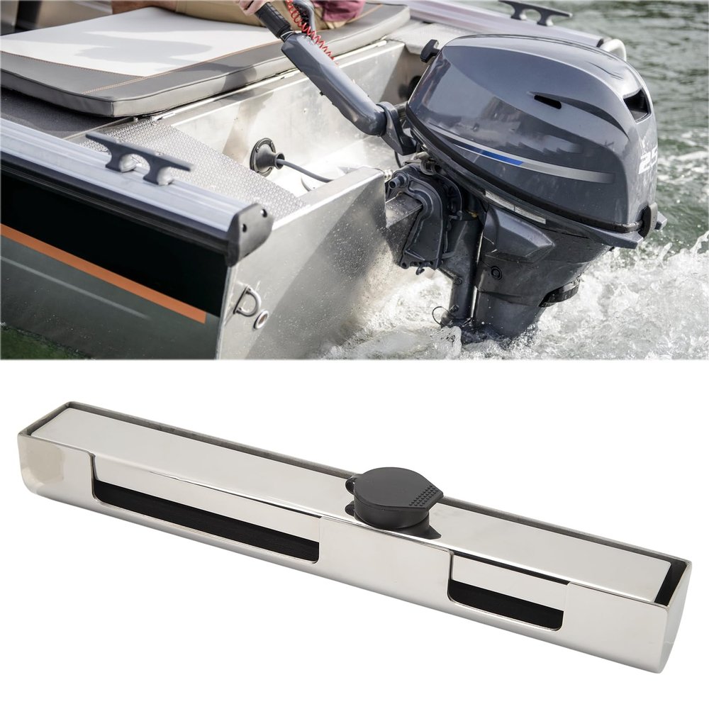 DAUERHAFT Outboard Motor Lock, 304 Stainless Steel Boat Motor Lock, Easy to Use, Heat Resistant, Long Use Life for Yacht