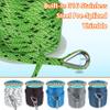 3/8 Inch 50 FT Anchor Rope, Boat Anchor Rope Solid Braid MFP, Anchor Line with 316 Stainless Steel Thimble and Snap Hook - Green & Black view 4