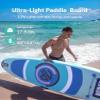 NipheanUltra-LightInflatable Paddle Board with (Beginner Friendly) StabilTrac Fin and Durable SUP Accessories, 10' Stand Up Paddle Boards for Adults & Youth, Versatile Yoga Paddle Board, Gift Ideas view 3