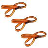 NewDoar CE & UIAA Certified Climbing Sling 16mm Nylon Sling Runners 22KN 4840LB Climbing Utility Cord Rock Climbing,Creating Anchors System,Rappelling Gear,Perfect for Tree Work-Orange/24(60cm) 3pcs view 1