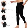 SPVISE 3 Pack Men's Compression Pants Athletic Workout Leggings Running Gym Tights Cool Dry Sports Baselayer Pant with Pocket view 3