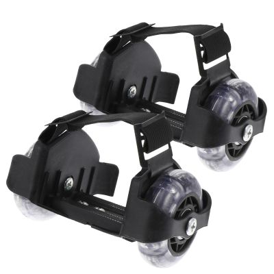 1 Pair Roller Skating Roller Shoes for Illuminating Heel Scooters Scooter Wheels Heel Roller Shoes Roller Skates for Kids Skating Shoes PVC Child Flashing Wheel