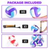 ELKCIP 6 Pack Volleyballs Official Size 5, Soft Bulk Recreational Volley Balls with Pump and Net Bag for Indoor Outdoor Beach Pool Water Sand Game Training Match for Beginner, Purple view 2