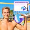 ELKCIP 6 Pack Volleyballs Official Size 5, Soft Bulk Recreational Volley Balls with Pump and Net Bag for Indoor Outdoor Beach Pool Water Sand Game Training Match for Beginner, Purple view 3