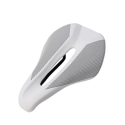 TERPON Bicycle Saddle MTB Saddle Hollow Breathable Road Bike Seat Long -Distance Cycling Seat Fit for Bicycle Bike Accessories Bicycle Saddle (Color : Wit)