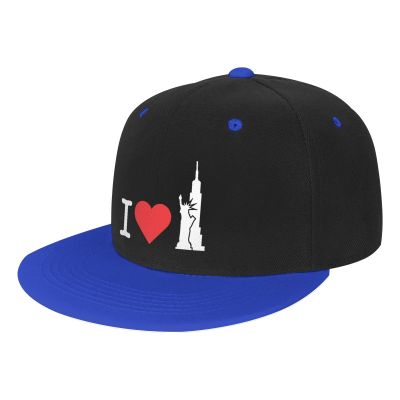 I Love New York Snapback Hat Unisex Adjustable Children Flat Brim Snapback Cap Blue