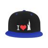 I Love New York Snapback Hat Unisex Adjustable Children Flat Brim Snapback Cap Blue view 2