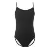 EQSJIU Black Leotard for Girls Basic Camisole Ballet Leotards with Adjustable Straps Seamless Dance Undergarments Gymnastics Leotard 9-10 Years Ballet Outfit Kids Dancewear view 1