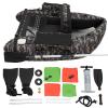Inflatable Fishing Boat Belly Boat Fishing Float Tube with Storage Pockets, Adjustable Straps & Bracket for trolling Motor, Loading Capacity 286.6LBS (Camouflage) view 1